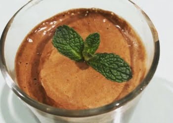Receita de mousse de chocolate 100% vegetal