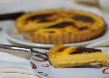 Receita de tarte de nata que é uma delícia