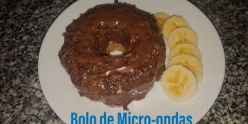 Receita do melhor Bolo de micro-ondas com aveia e banana