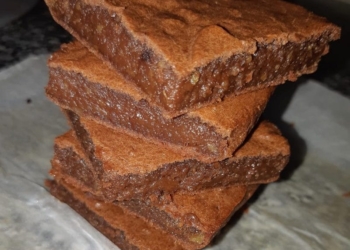 Receita de Brownie de batata doce biológica