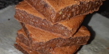 Receita de Brownie de batata doce biológica