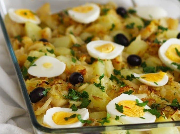 Receita do Bacalhau à Gomes de Sá