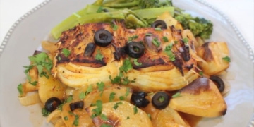 Receita do Bacalhau no forno à Nilda