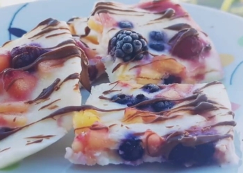 Receita do Frozen Yogurt Bark (Casca de Iogurte Congelado)