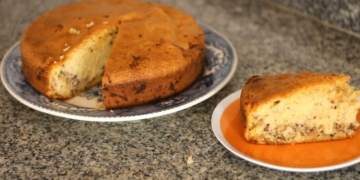 Receita do Bolo de Nozes e Maçã