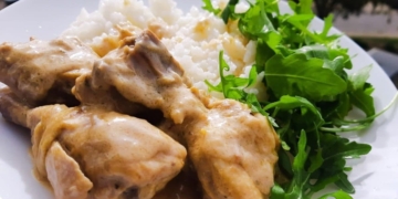 Receita de Frango com Cerveja e Natas
