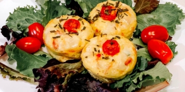 Receita de Muffins de Fiambre com Legumes