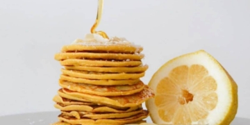 Receita das Panquecas com Raspas de Limão