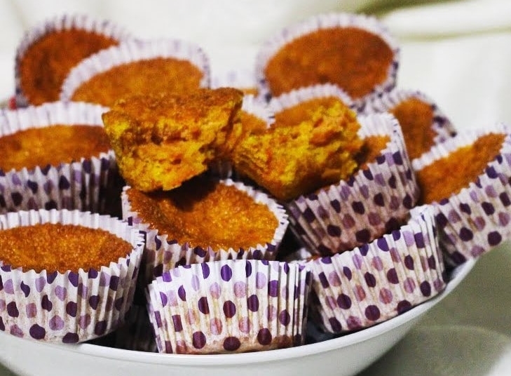 Receita dos Queques de Cenoura fofos e saborosos