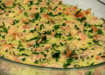 Receita de Salmão Cremoso no Forno