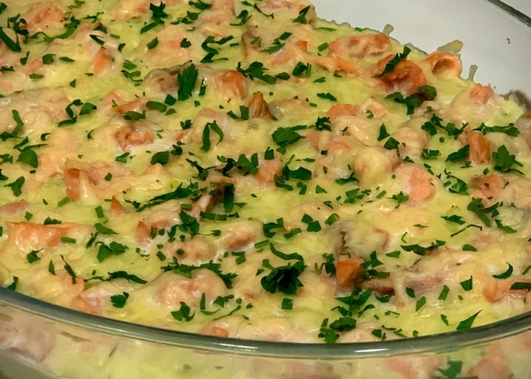 Receita de Salmão Cremoso no Forno