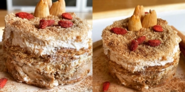 Receita do Bolo de Bolacha Vegetal cheio de sabor