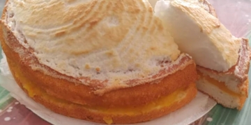 Receita do Bolo de Claras com Recheio Limão