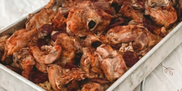 Receita de Cabrito no forno com Arroz de Açafrão
