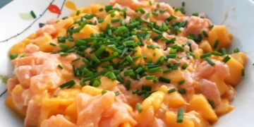 Receita de Ceviche de Salmão com Manga
