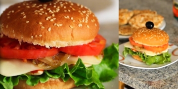Receita do Hambúrguer de Frango cheio de sabor