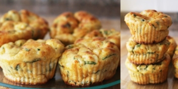 Receita dos Muffins de Pescada e Espinafres para levar na marmita