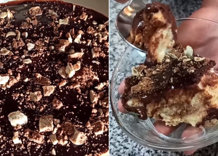 Receita do Pavê de Bolacha Maria com Chocolate