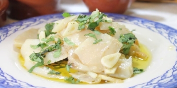 Receita de Petisco Bacalhau Assado