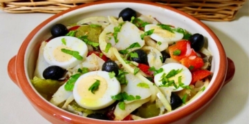 Receita da melhor Salada Fresca de Bacalhau que já preparou