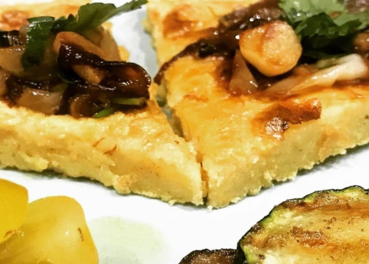 Receita de Socca tipo panqueca de grão de bico