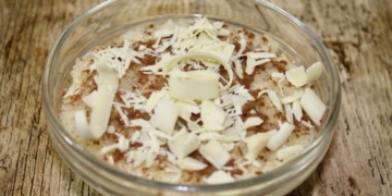 Receita de Arroz Doce com Chocolate Branco