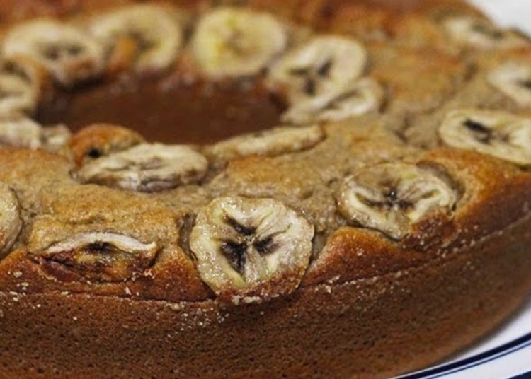 Receita do Bolo de Banana e Aveia muito saudável