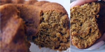 Receita do Bolo Sem Ovos com aroma a baunilha e MEGA fofo