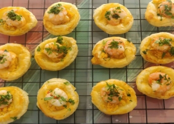 Receita dos Canapés de Camarão deliciosos