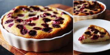 Receita de Clafoutis Saudável de Framboesas