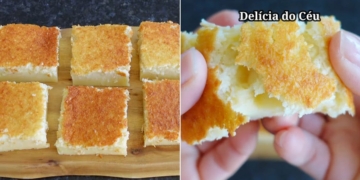 Receita da Delícia do Céu no liquidificador e muito fácil