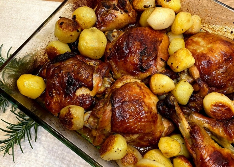Receita de Frango Assado no Saco