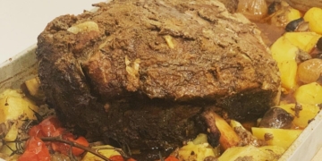 Receita de Javali no Forno com Batatinhas e Cogumelos