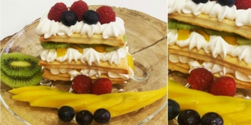 Receita do Mil-Folhas de Frutos Tropicais