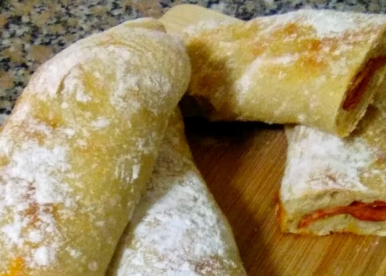 Receita de Pão com Chouriço caseiro