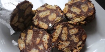 Receita do Salame de Chocolate saudável