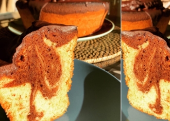 Receita do Bolo Mármore vegan