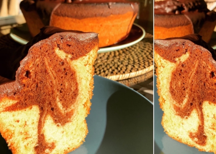 Receita do Bolo Mármore vegan