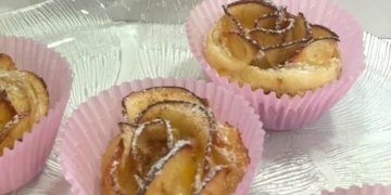 Receita das Rosas de Maçã bonitas e deliciosas