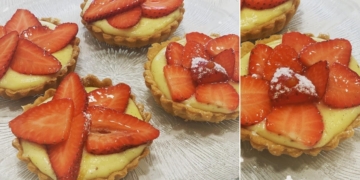 Receita das Tarteletes de Morango para o lanche