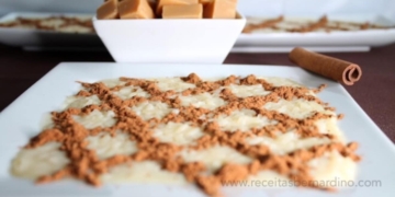 Receita de Arroz Doce com Pudim de Caramelo