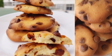 Receita de Bolachas com Pepitas de Chocolate muito fáceis