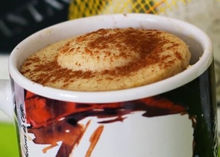Receita do Bolo de Caneca de Aveia muito simples