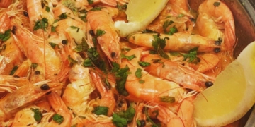 Receita de Camarões à Bulhão Pato