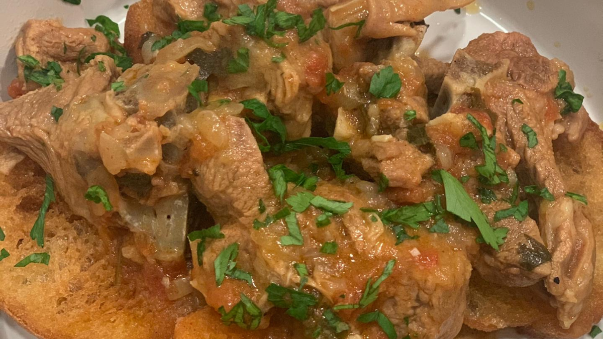 Receita de Ensopado de Borrego à Alentejana