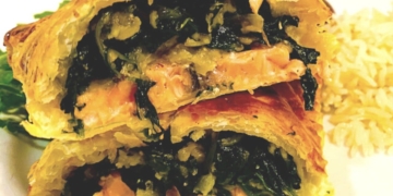 Receita de Folhado de Salmão com Esparregado