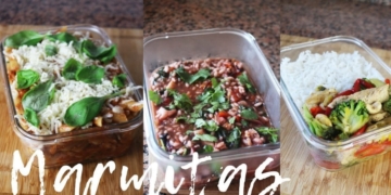 Receita de Três Marmitas Saudáveis e Económicas