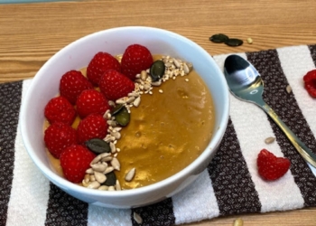 Receita de Papas de Aveia com sabor a Bolacha Maria com Café