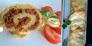 Receita do Rolo de Carne com Massa de Batata para uma refeição diferente