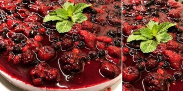 Receita do Semifrio de Frutos Vermelhos sem glúten